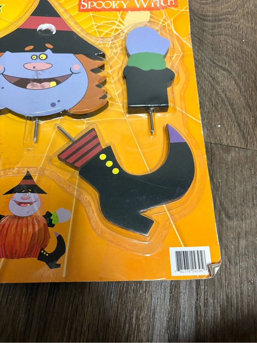 Vintage Spooky WitchHalloween Pumpkin Stakes Pumpkin Decoration